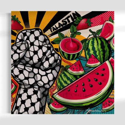 Falastin | Pop Art Canvas Print