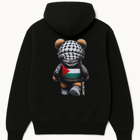 Bear In Solidarity | Palestine Graffiti Hoodie