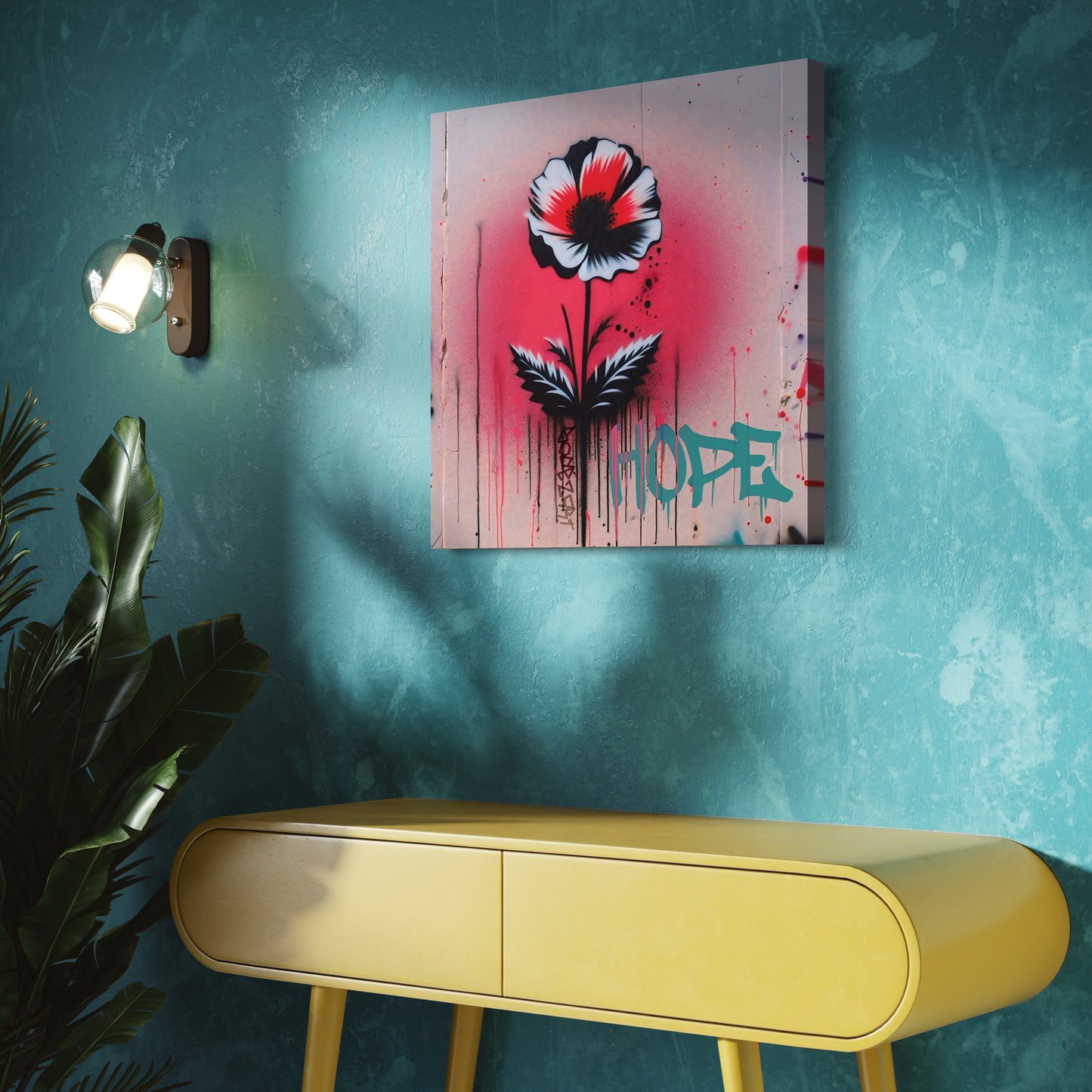 The Pali Poppy - Hope | Graffiti Canvas Art