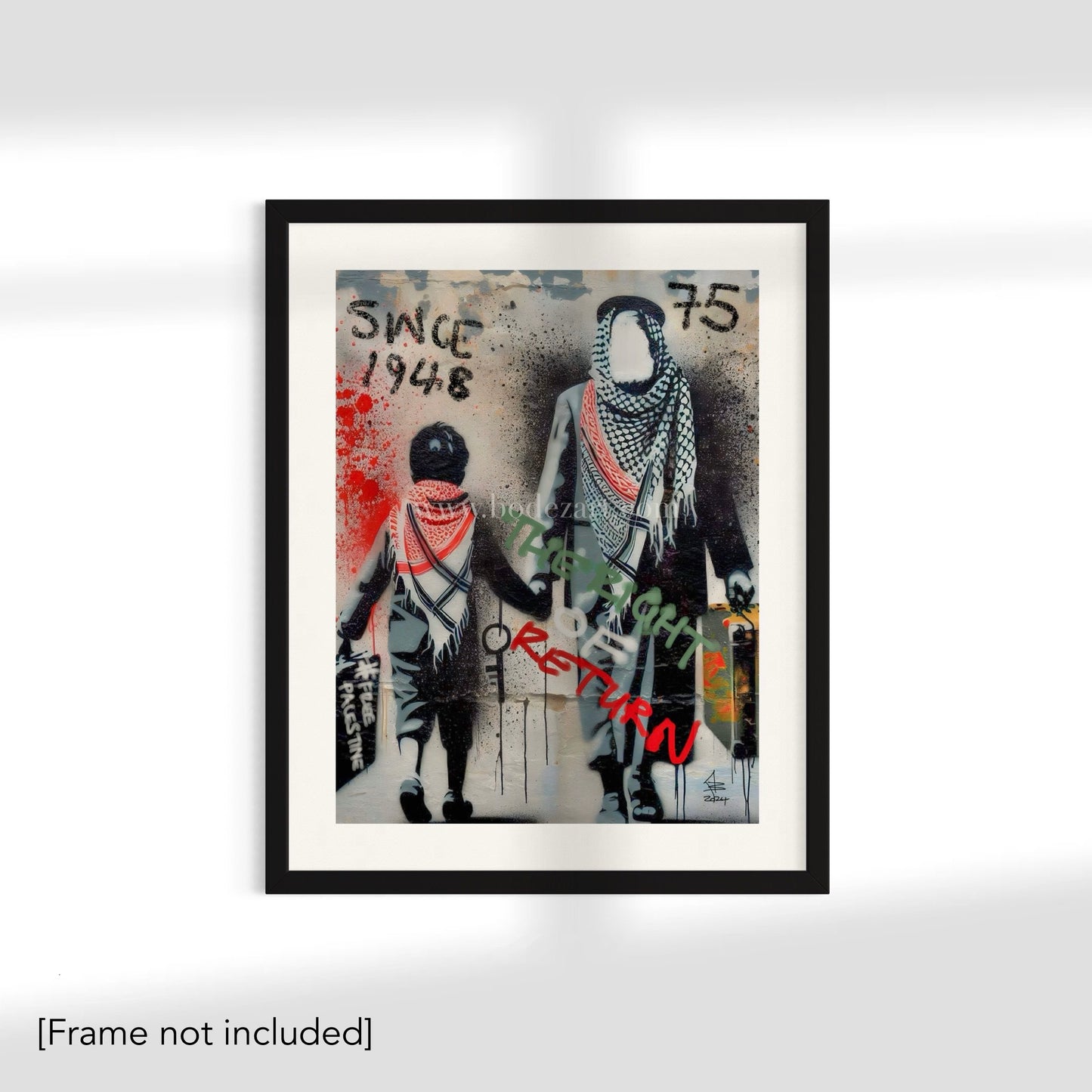 The Right Of Return | Child - Palestine Graffiti Wall Art | Poster Print