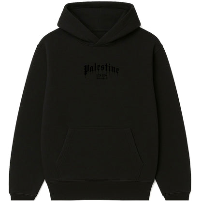 Palestine 1948 Paint Drip Hoodie | Blackout Edition