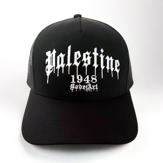 Palestine 1948 | 5 Panel Paint Drip Trucker Cap
