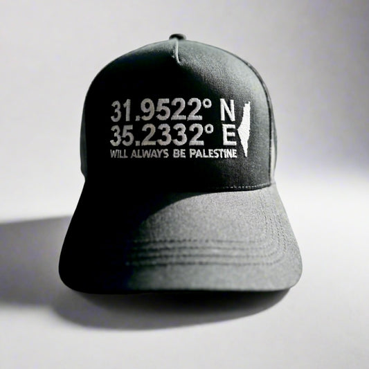 Palestine Coordinates | 5 Panel Trucker Cap