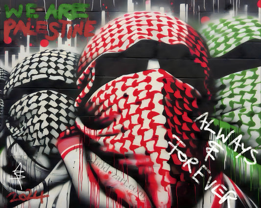 We Are Palestine - Graffiti Wall Art | Poster Print