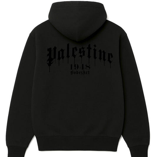 Palestine 1948 Paint Drip Hoodie | Blackout Edition