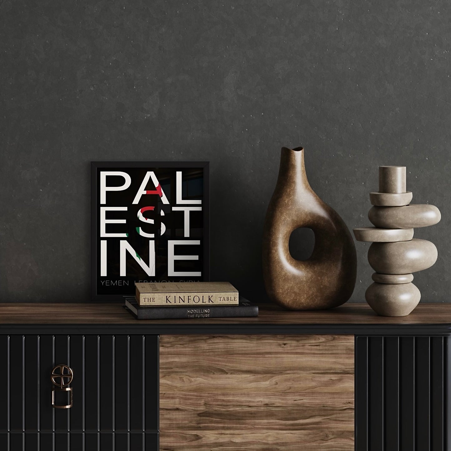 PAL EST INE - Yemen Lebanon Syria - Framed Art Print