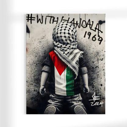 Handala 2024 Palestine - Graffiti Wall Art | Poster Print