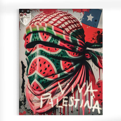 Viva Palestina | Chile/Palestine Graffiti - Wall Art Poster Print