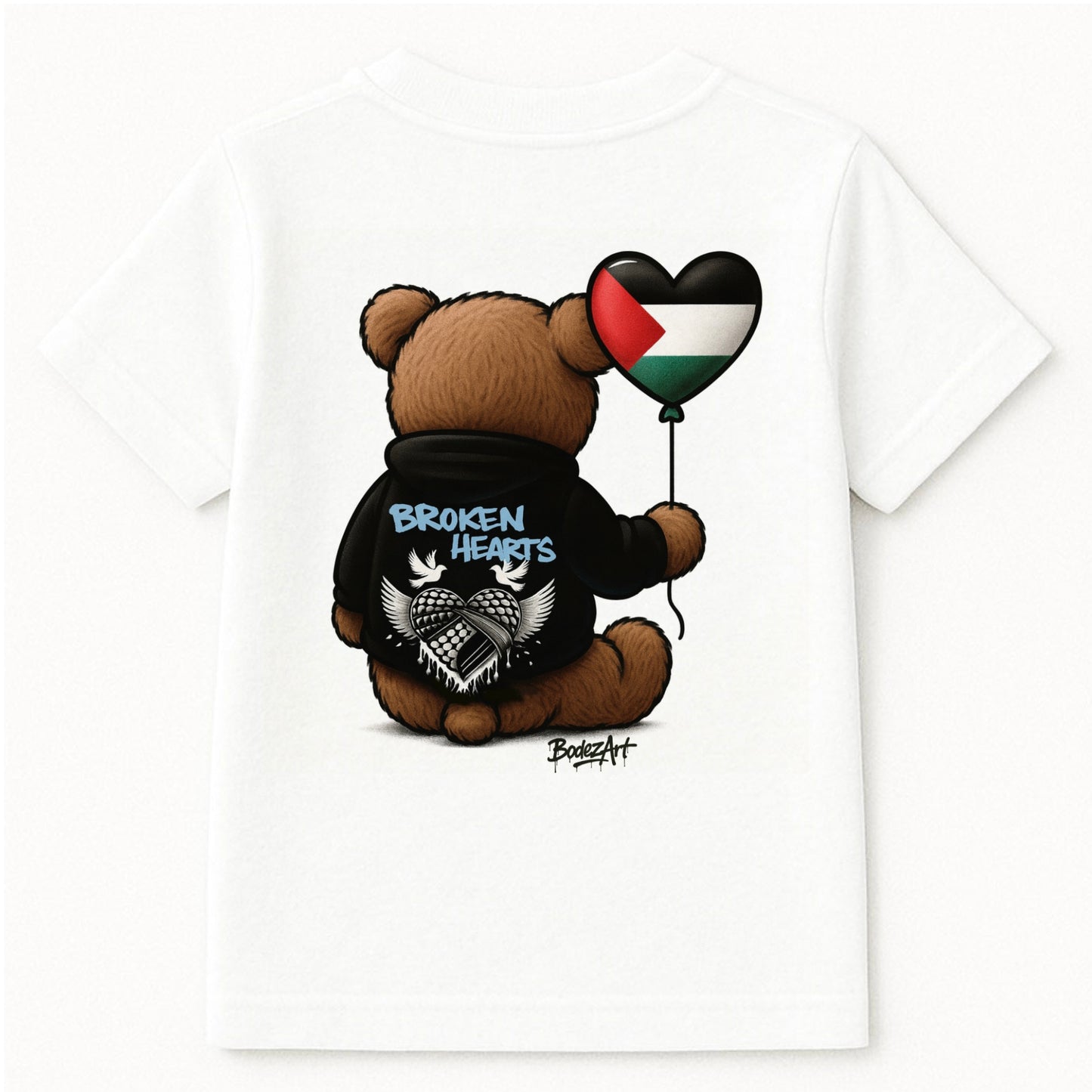 Broken Hearts Bear | Palestine Kids T.Shirt