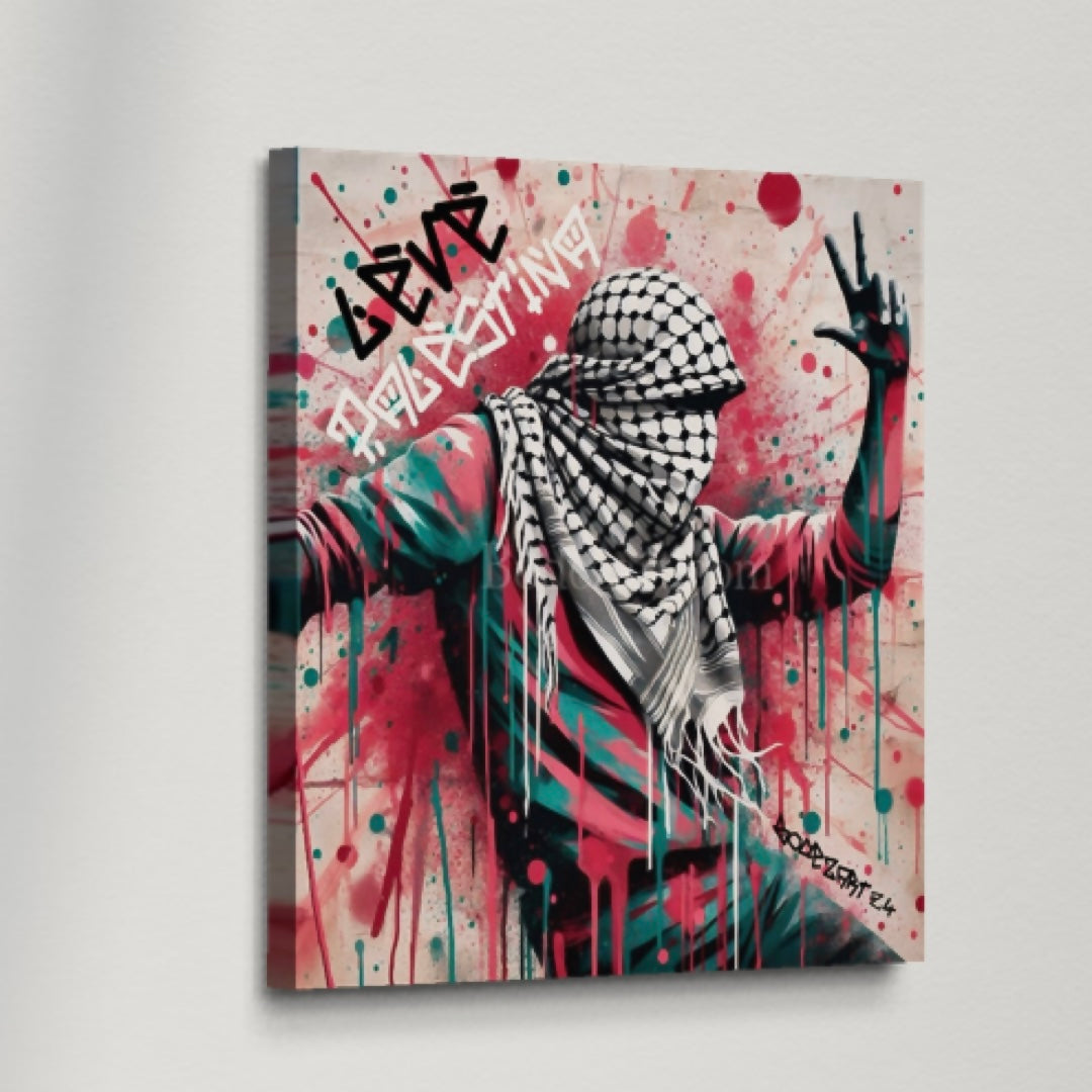 Leve Palestina - The Dance | Graffiti Canvas Art