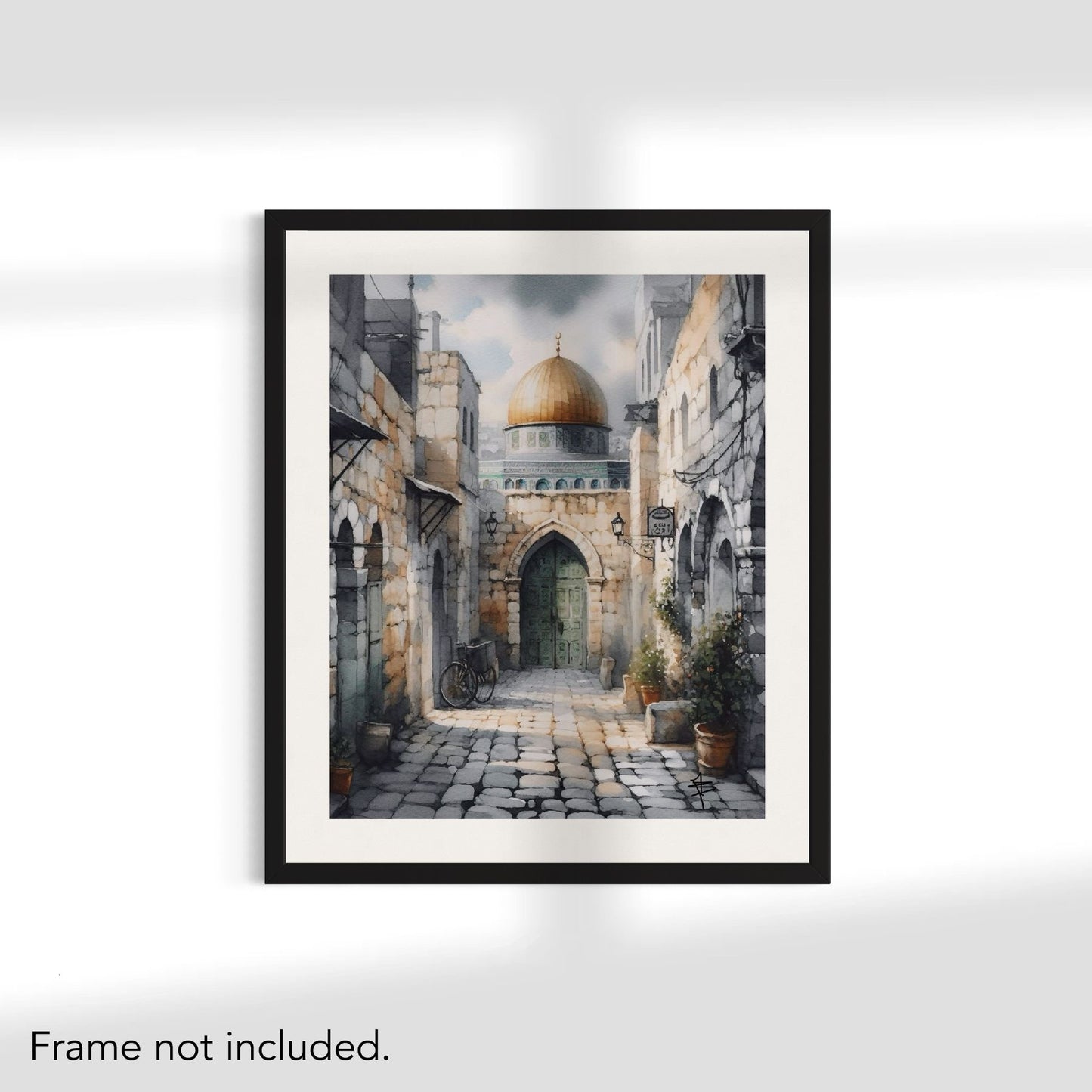 Al Quds | Watercolour -  Palestine Poster Print