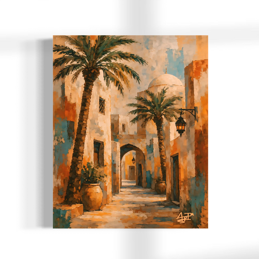 Whispers Of Old Madinah Canvas Print