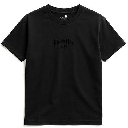 Palestine 1948 Paint Drip T-Shirt | Blackout Edition