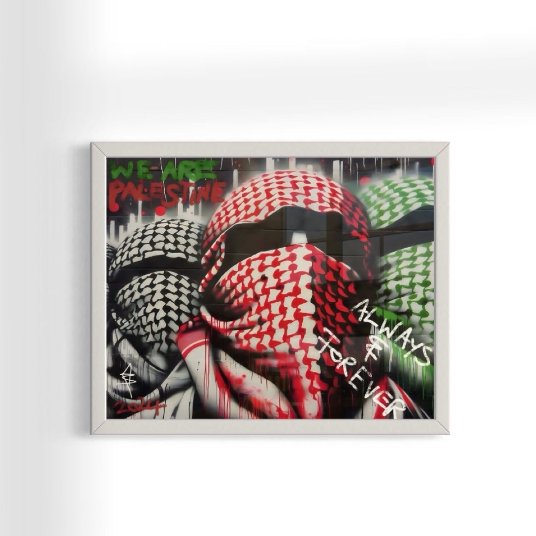 We Are Palestine - Graffiti Framed Art Print