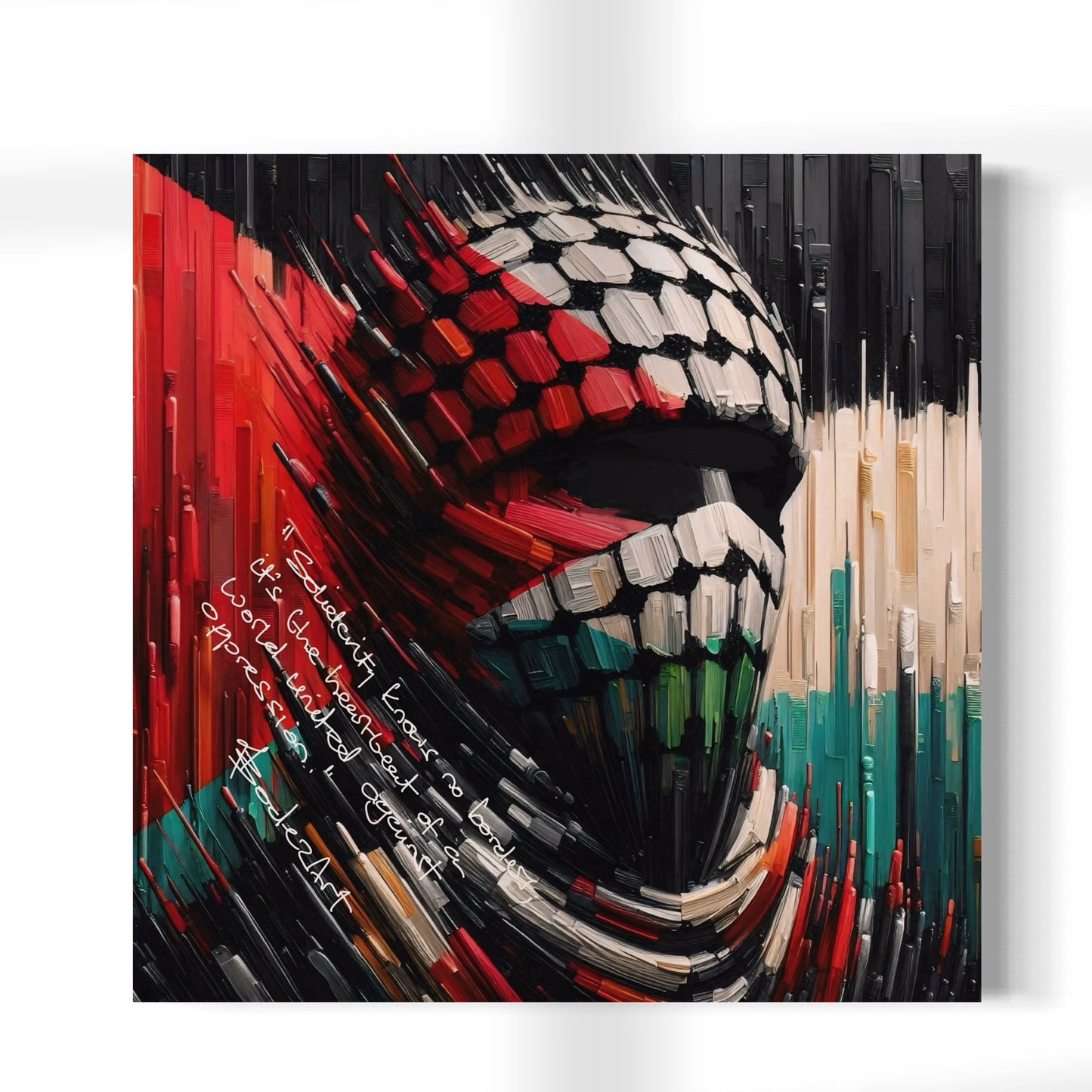 Solidarity | Palestine Abstract Canvas Art