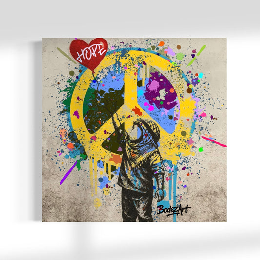 Hope (Palestine) | Graffiti Canvas Print