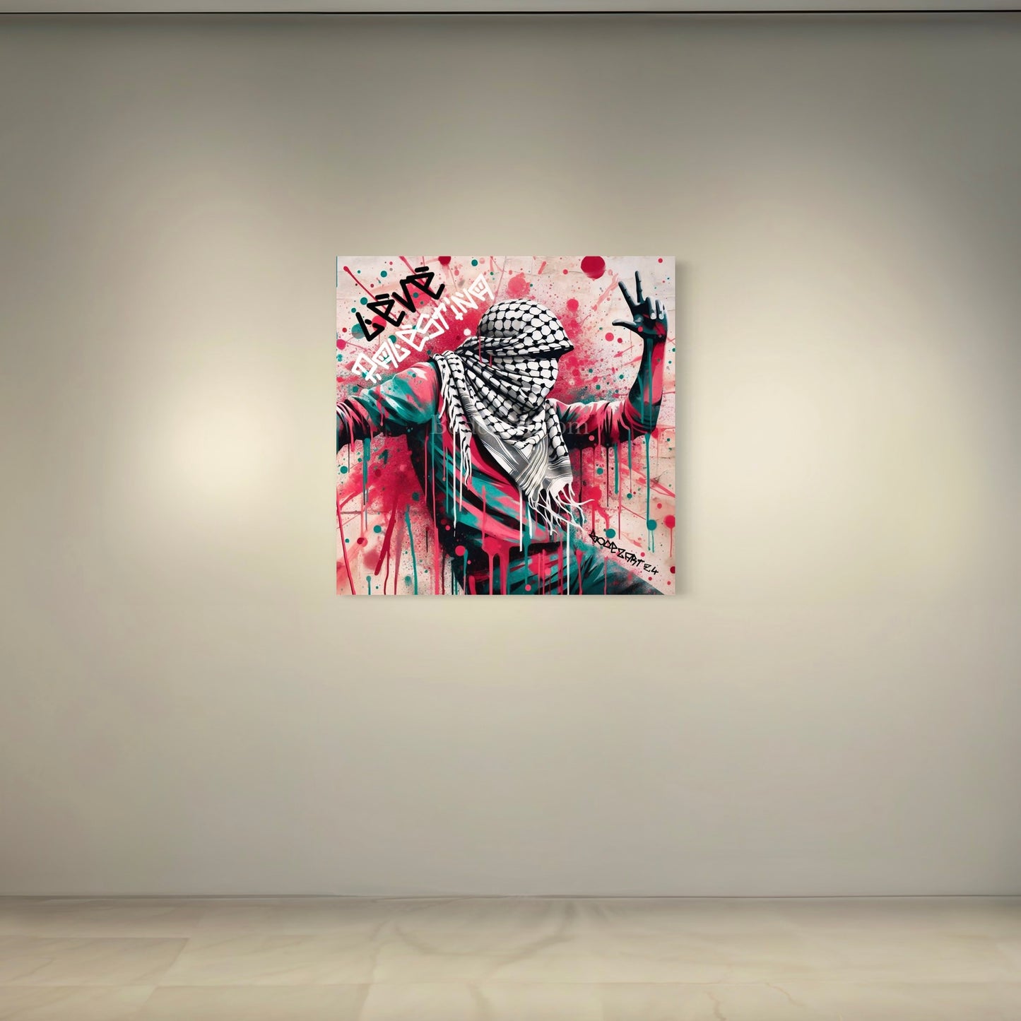 Leve Palestina - The Dance | Graffiti Canvas Art