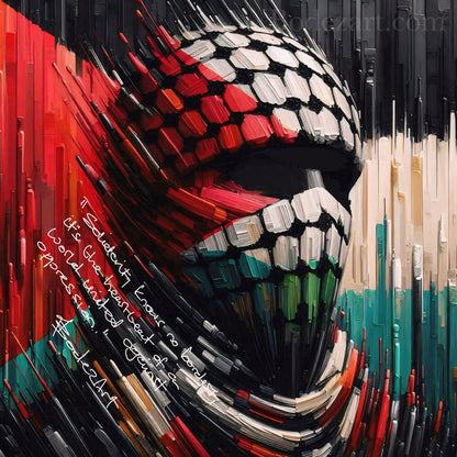 Solidarity | Palestine Abstract Canvas Art