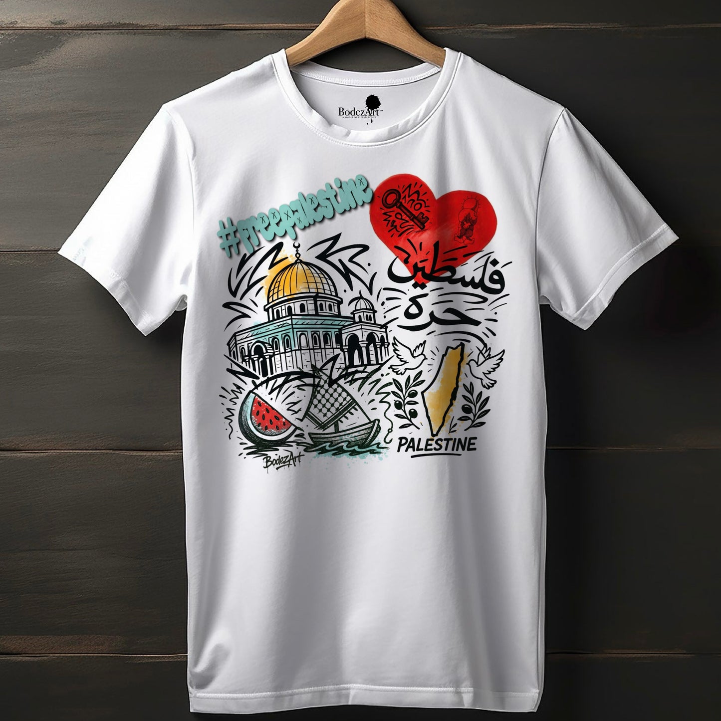 Heart Of Palestine Graphic T-Shirt
