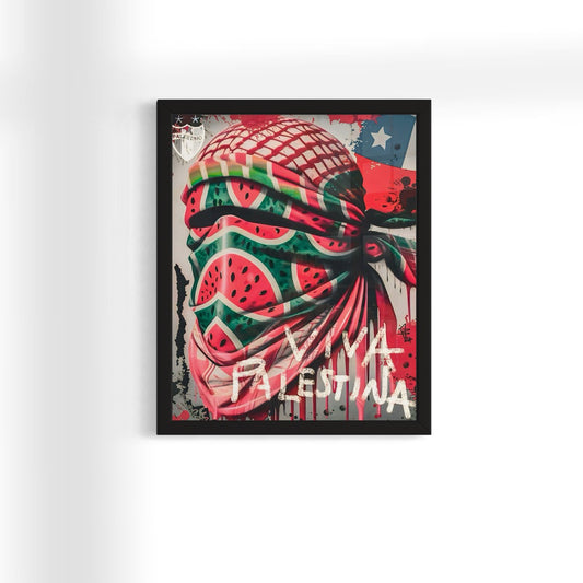 Viva Palestina | Chile/Palestine - Graffiti Framed Art Print