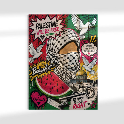 1/3 Right Of Return | Pop Art Glass Wall Art