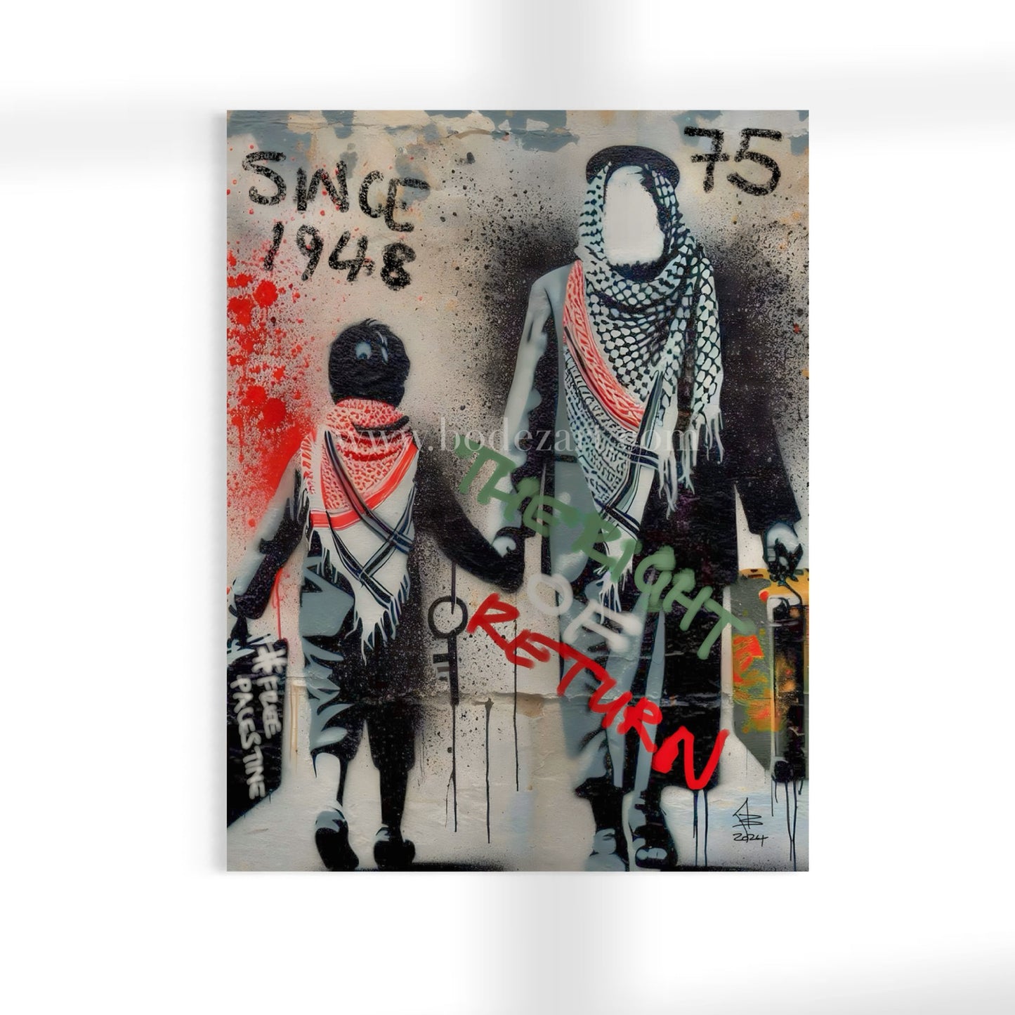 The Right Of Return | Child - Palestine Graffiti Wall Art | Poster Print