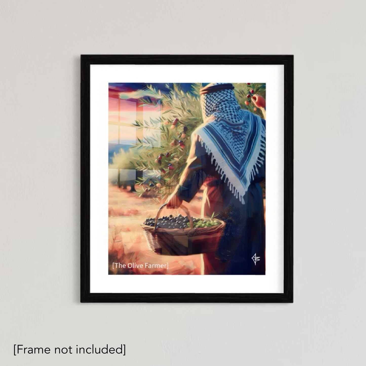 The Olive Farmer -  Palestine Poster Print