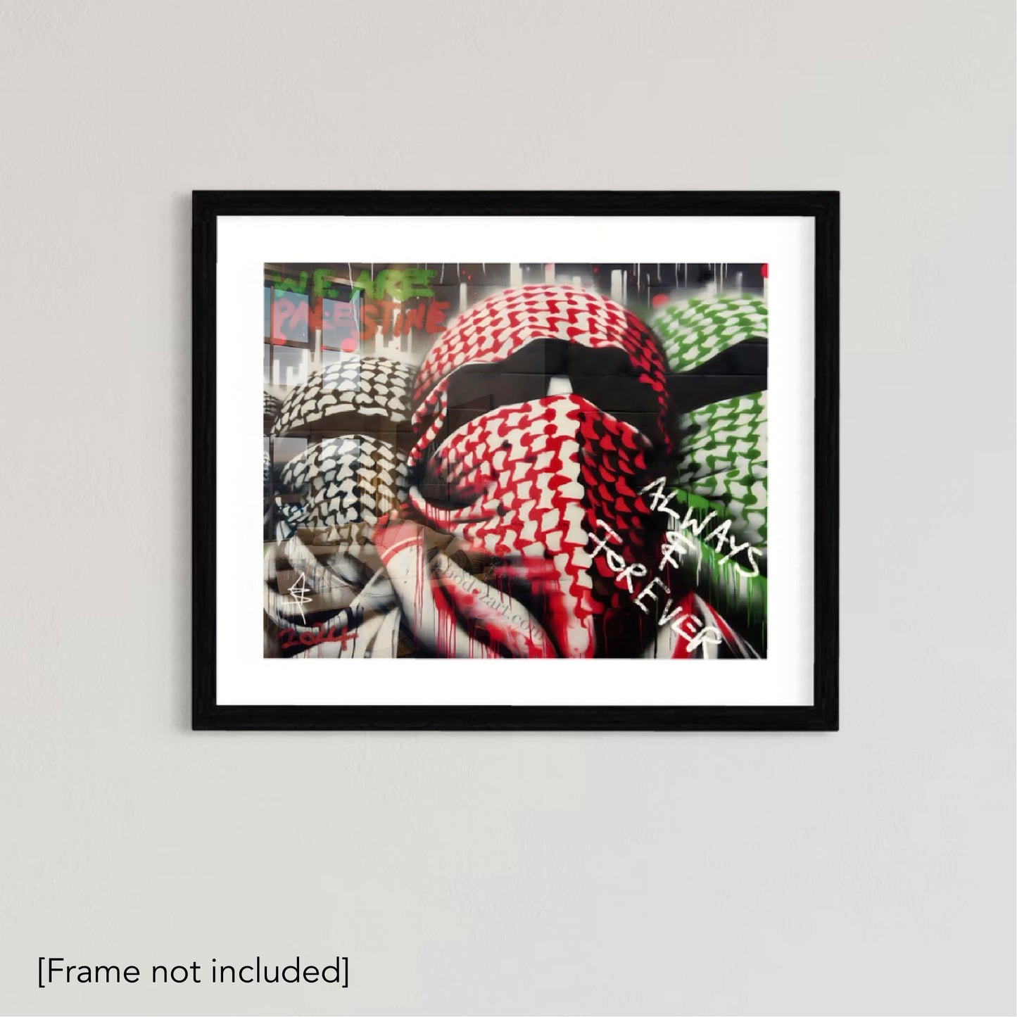 We Are Palestine - Graffiti Wall Art | Poster Print