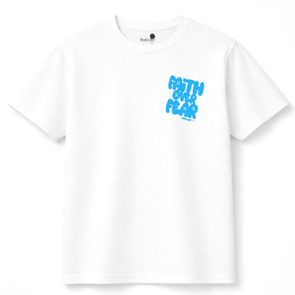 Faith Over Fear | Faith Inspired Blu X White T-Shirt