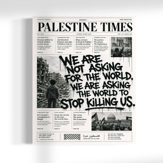 Palestine Times | Wall Art Canvas Print