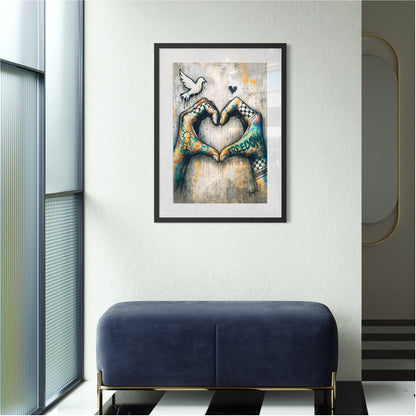 Echoes Of Hope | Palestine Graffiti Poster Print