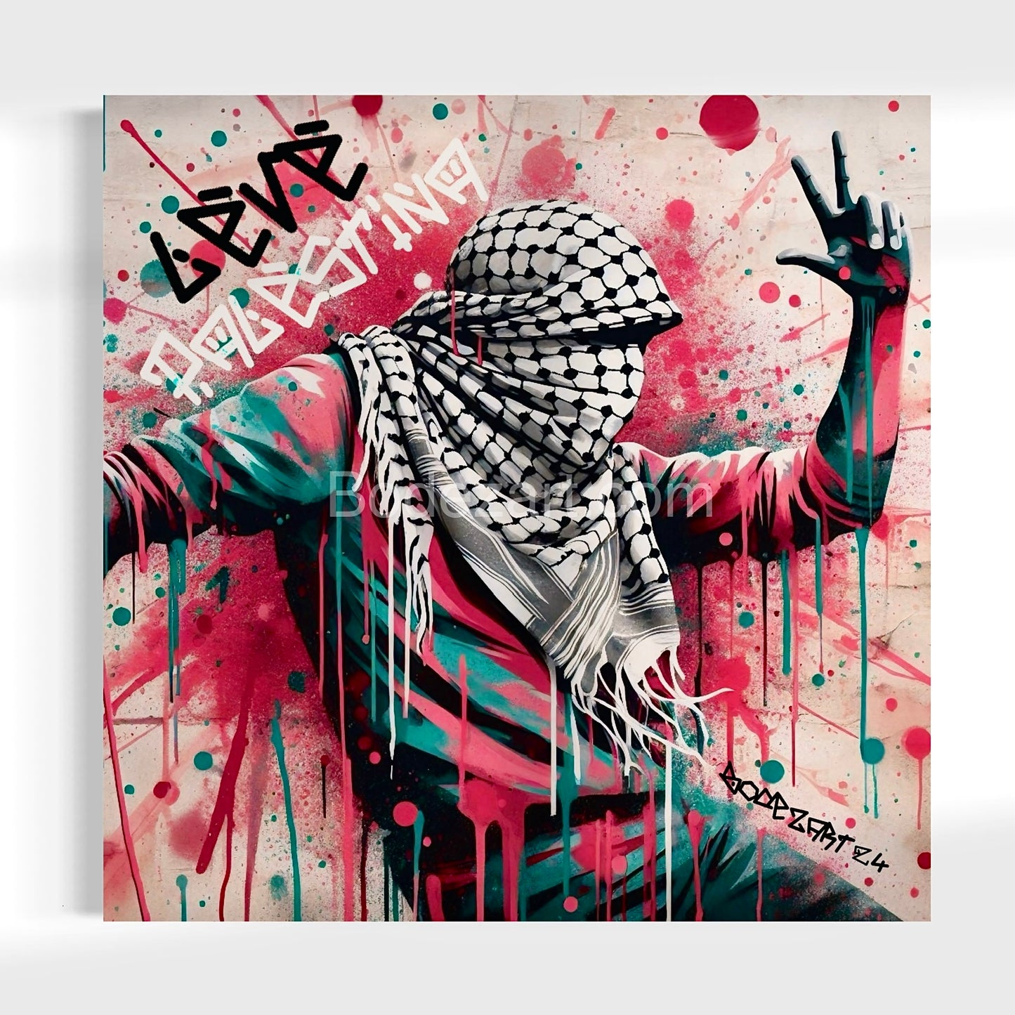 Leve Palestina - The Dance | Graffiti Canvas Art