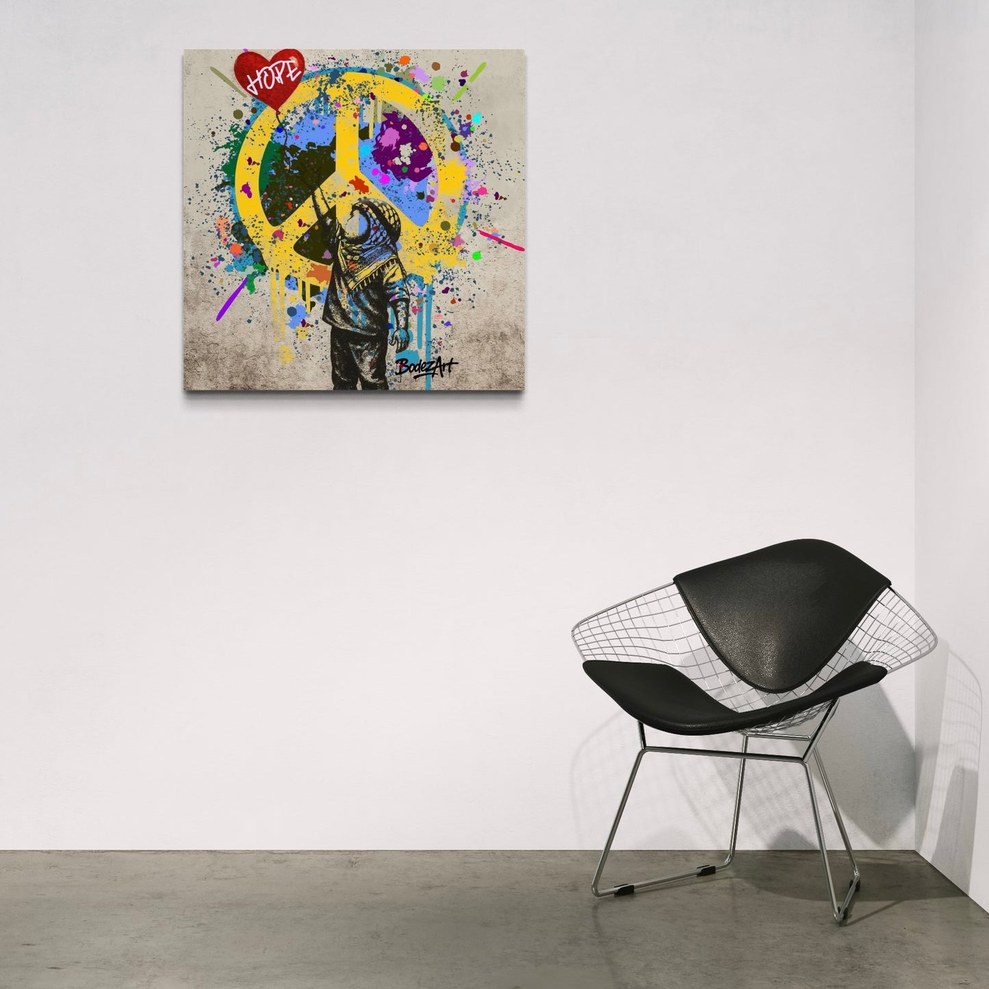 Hope (Palestine) | Graffiti Canvas Print