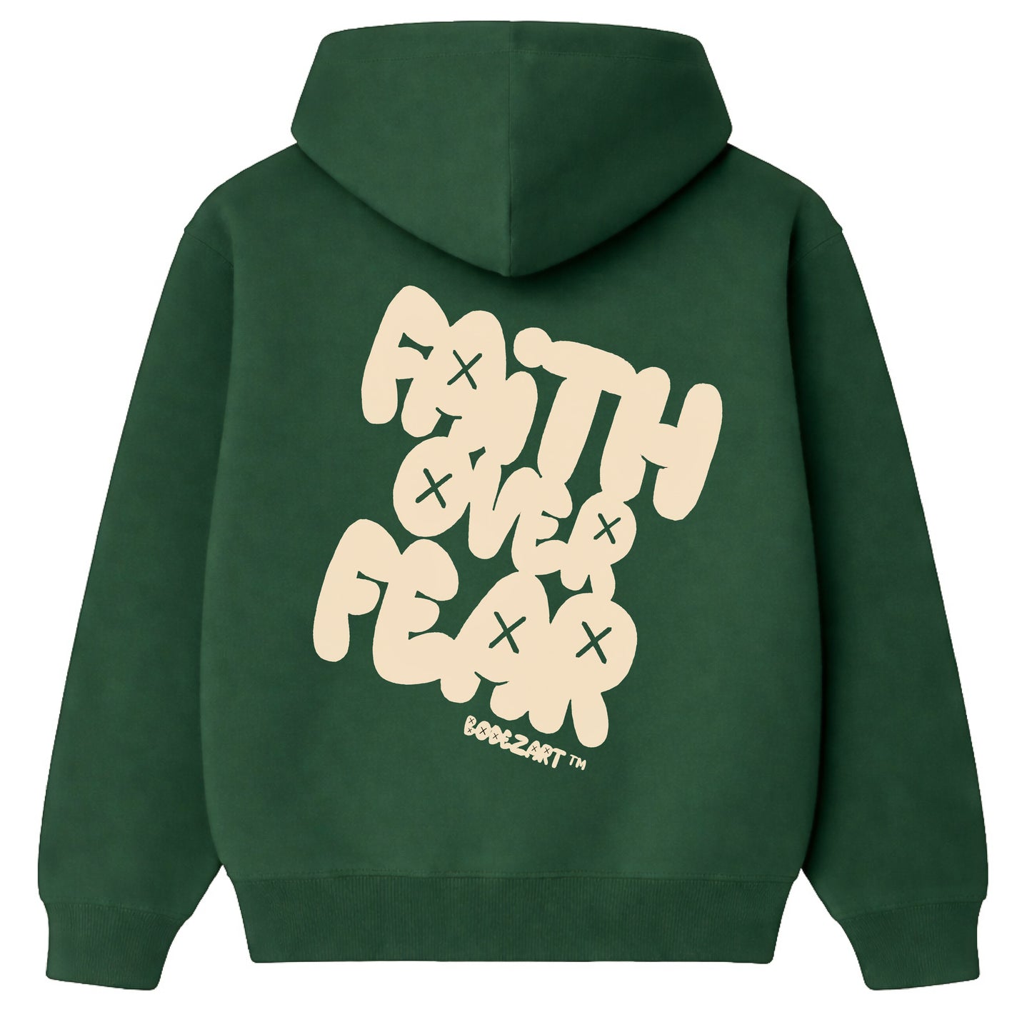 Faith Over Fear | Bottle Green Hoodie