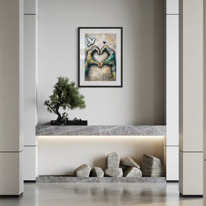 Echoes Of Hope | Palestine Graffiti Poster Print