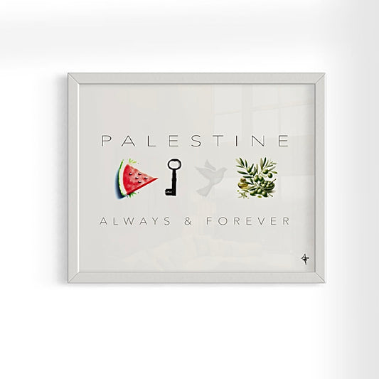 Palestine | Always & Forever - Palestine Framed Art Print