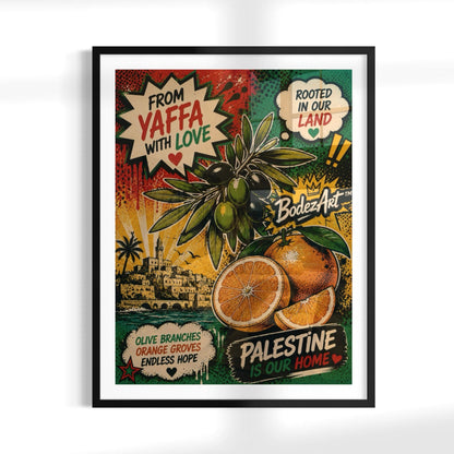 2/3 From Yaffa With Love | Palestine Pop Art Poster Print