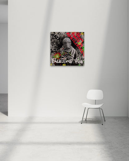 Roots To Resilience - Palestine | Graffiti Canvas Print