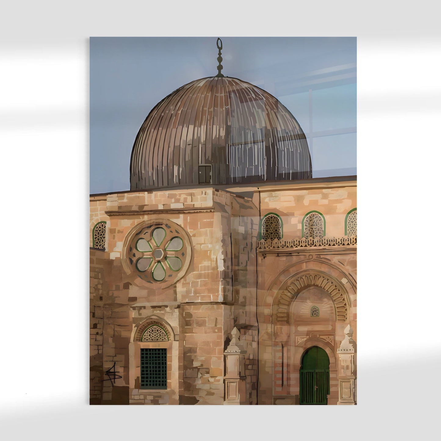 Al Aqsa | Qibli Mosque - Palestine Glass Wall Art