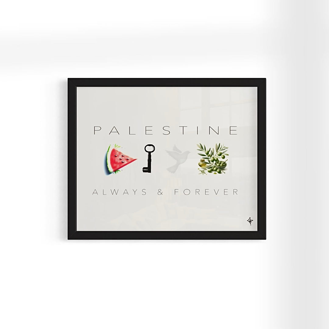 Palestine | Always & Forever - Palestine Framed Art Print