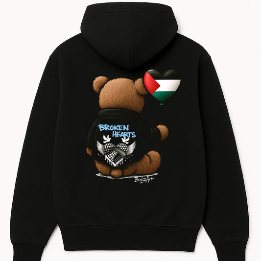 Broken Hearts Bear | Palestine Hoodie