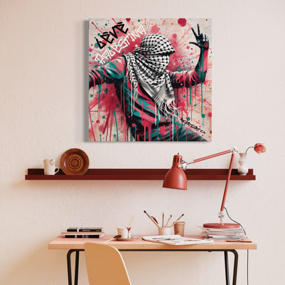 Leve Palestina - The Dance | Graffiti Canvas Art