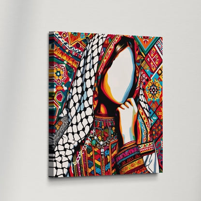 The Tatreez Abstract | Palestine Canvas Art