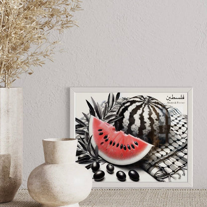 The Watermelon | Palestine Framed Art Print