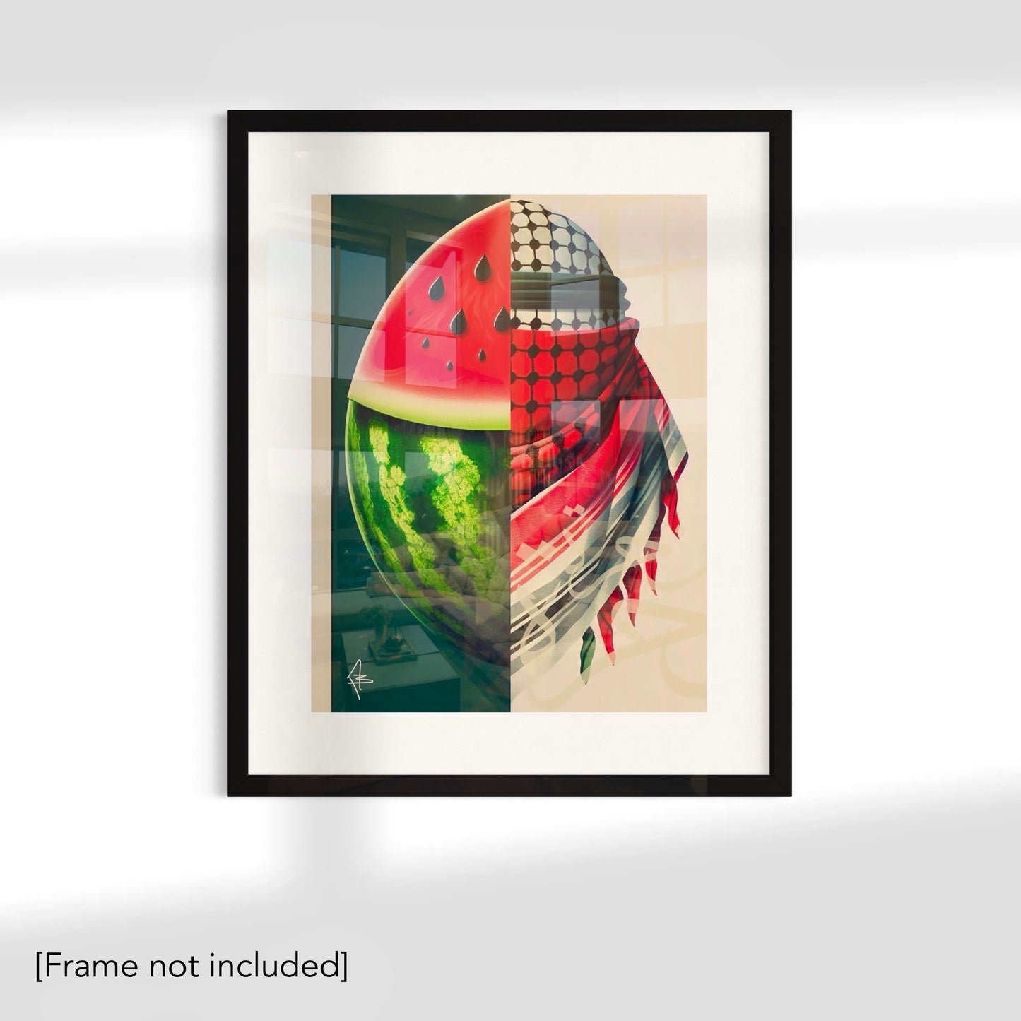 Free Palestine - فلسطين حرة  | Palestine Abstract Wall Art Poster Print