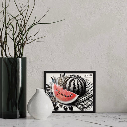 The Watermelon | Palestine Framed Art Print