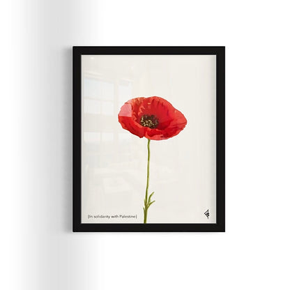 The Poppy - Palestine Framed Art Print