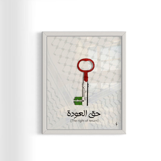 The Right Of Return / Key - Palestine Framed Art Print