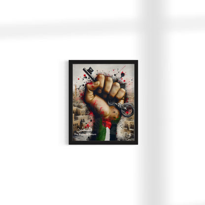 The Right Of Return -  Palestine Graffiti Framed Art Print