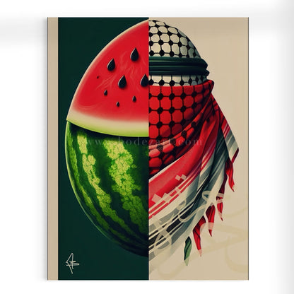 Free Palestine - فلسطين حرة  | Palestine Abstract Wall Art Poster Print